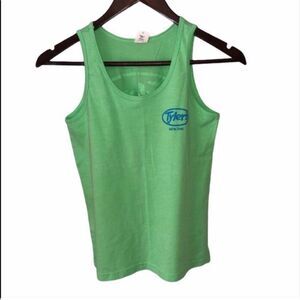 Kid's Tyler’s TX Neon Green Tank Top